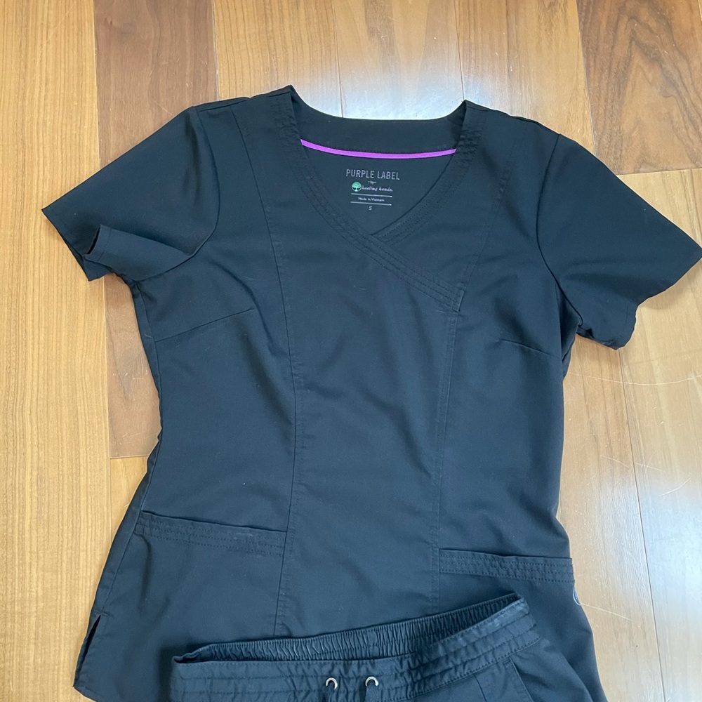 Nursing scrubs, EXCELLENT condition, Black, X, XS